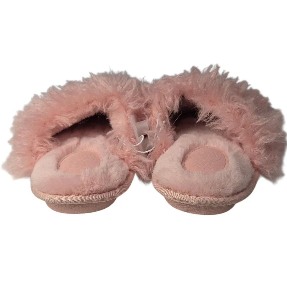 Art Class Slippers‎ Girls YOUTH XL 6-7 Pink Faux Fur Cozy Slide House Shoes New